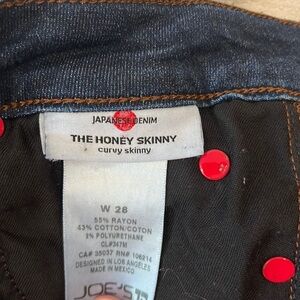 Joes jeans dark blue skinny jeans